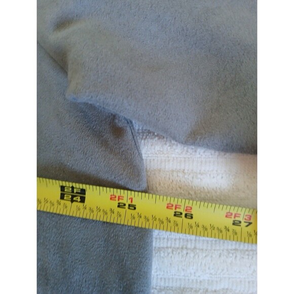 Catherines Womens Blouse Long Sleeve Gray Button Up Collared 1X 18/20W - Picture 11 of 14